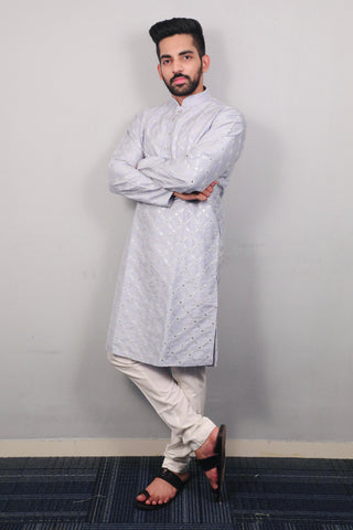 Soft Silk Wedding Wear Mens Kurta Pajama