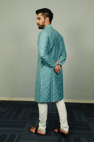 Soft Silk Wedding Wear Mens Kurta Pajama