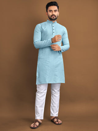 Premium Golden Poshak Mens Kurta Pajama Set