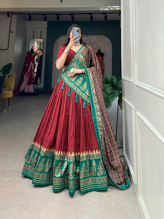 Red Color  Wedding Wear Lehenga Choli