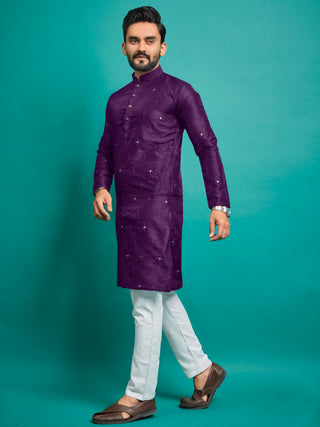 Wedding Party Wear Embroidery Kurtas For Men's