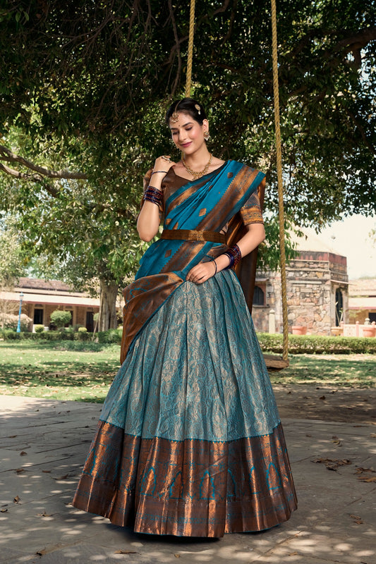 South indian lehenga choli for wedding