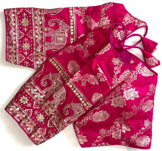 Rani pink color  traditional blouse