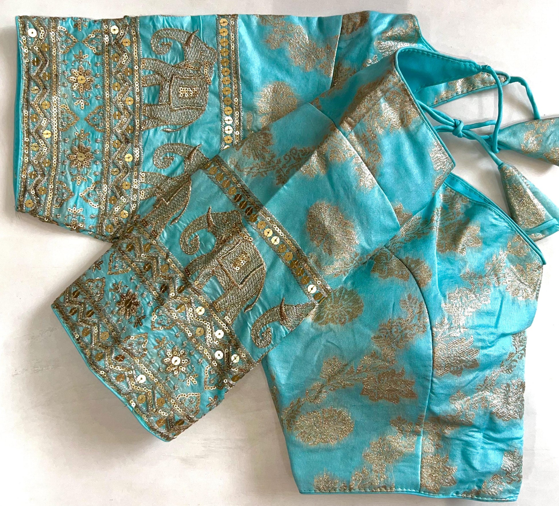 Rama Saree blouse designs front and back
