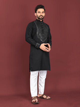 Kurta pajama for men black