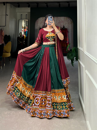 Rajasthani Mirror work Lehenga