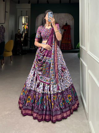 Tussar silk lehenga choli with price