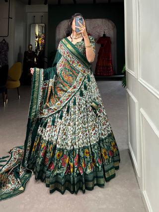 Tussar silk lehenga choli online shopping