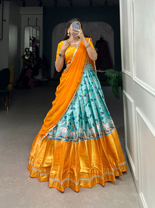 Mysore silk lehenga online