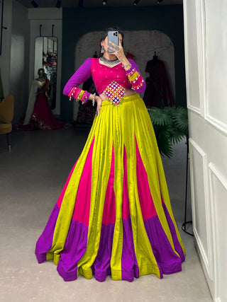 Simple chaniya choli for Navratri