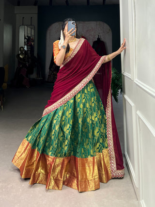 trendy wedding guest lehenga choli for wedding