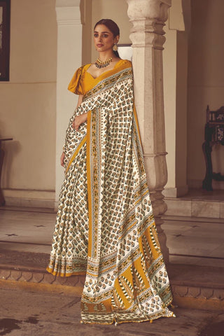 Japan Satin Silk Saree with Digital Printed for Party Wear