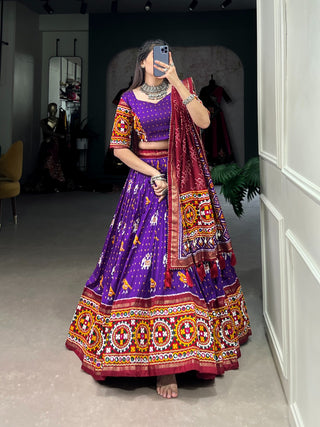 Purple lehenga choli for women