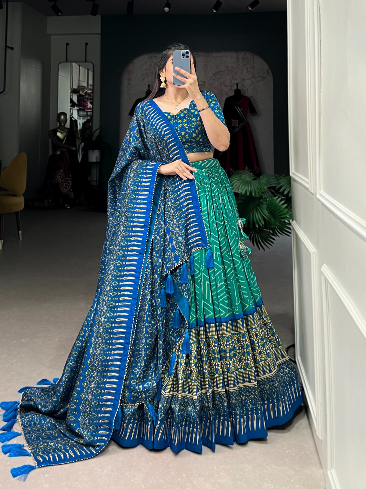 Green awesome lehenga choli
