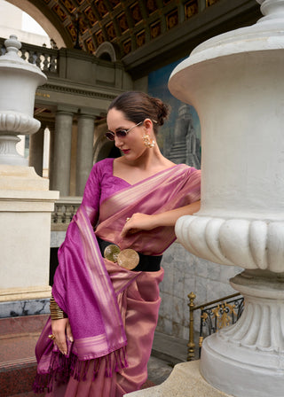 Wine colour saree for Wedding
