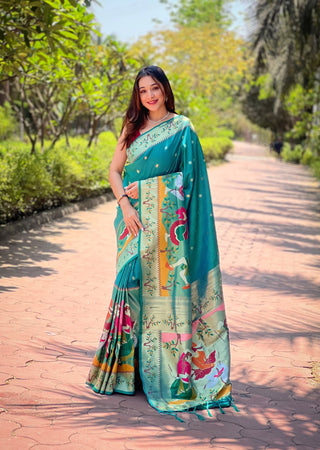 indian paithani silk saree for wedding