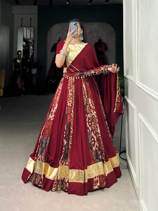 Maroon wedding wear lehenga choli for images