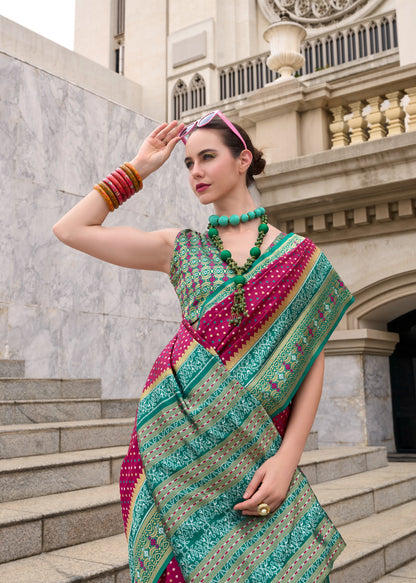 Dark Purple Banarasi Saree
