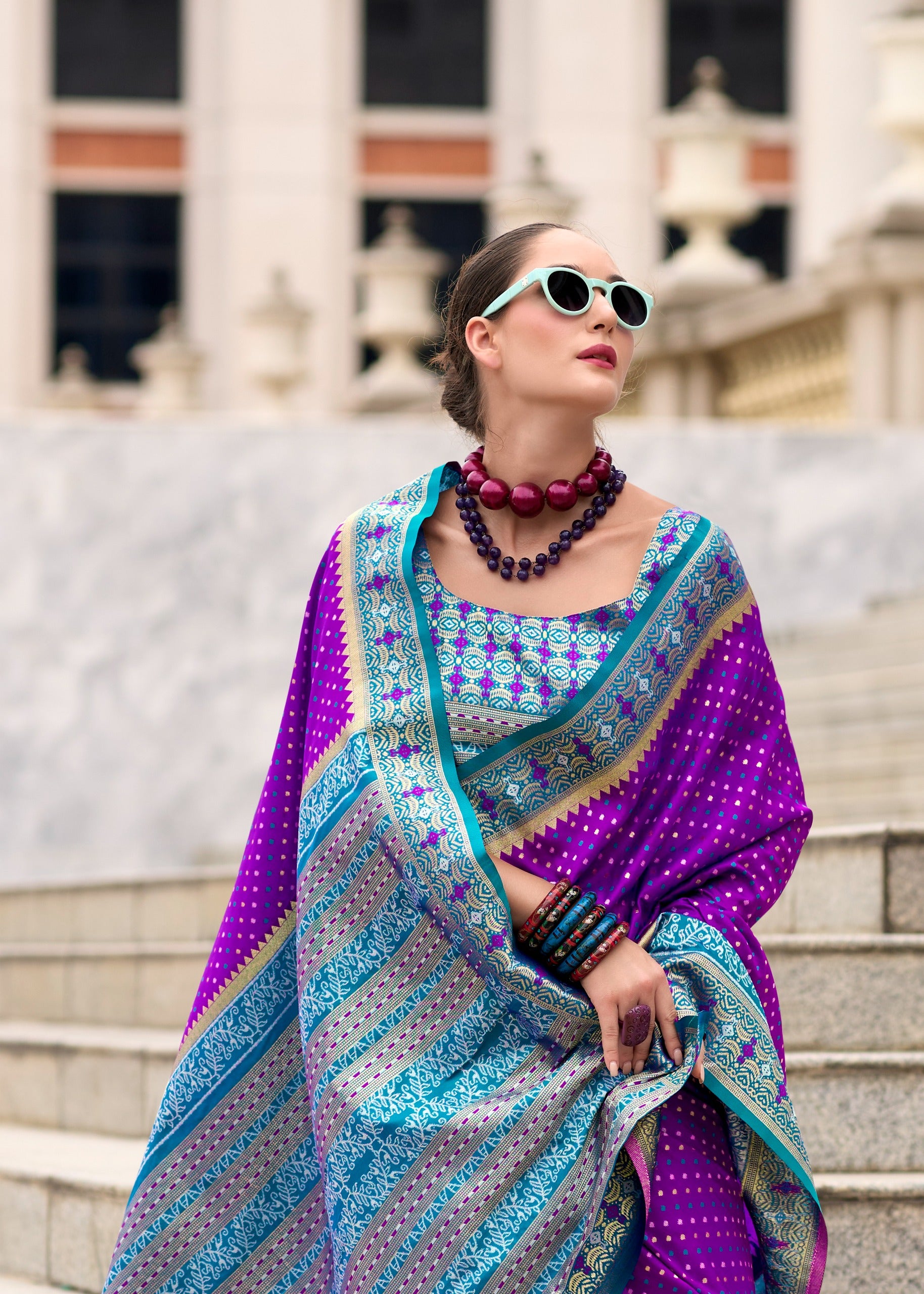 Light Purple Banarasi Saree
