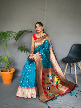 Rama colour paithani saree price
