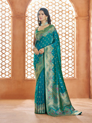 Rama banarasi saree for wedding with price
