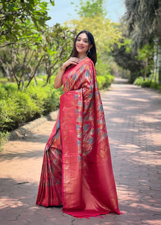 Red kanchipuram silk sarees with price
