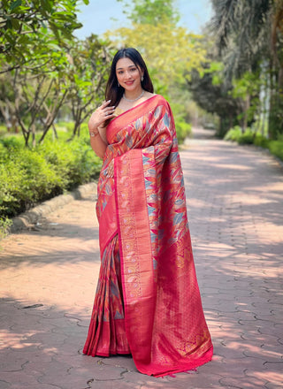 Red Kanjivaram Saree for bride
