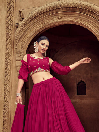 Rani Pink Bridal Lehenga
