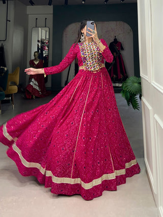 Pink navratri chaniya choli for women with price
