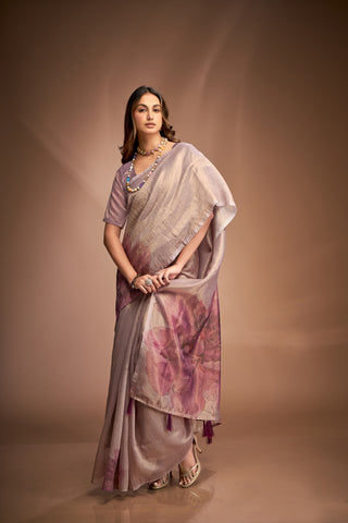 Onion color tissue saree for women price
