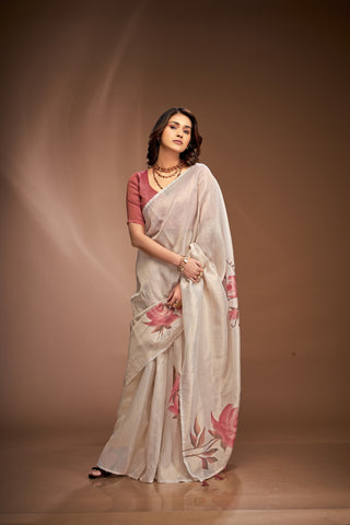 Tissue Saree for wedding
