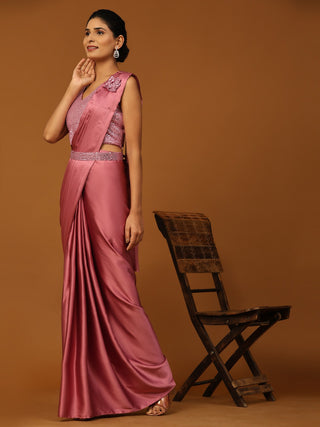 ready-made pleated saree online