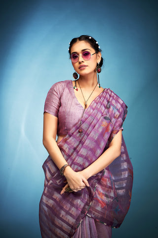 Tissue Silk Saree for wedding
