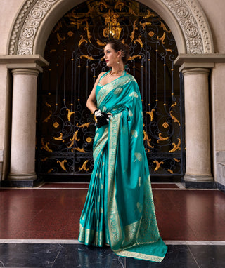 indian designer silk saree for women