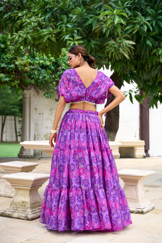 Purple Lehenga Bridal
