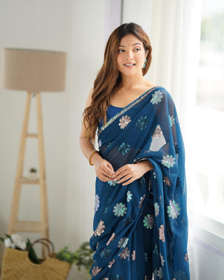 Buy Indian Georgette Saree in USA