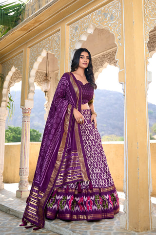 purple lehengas choli with dpatta