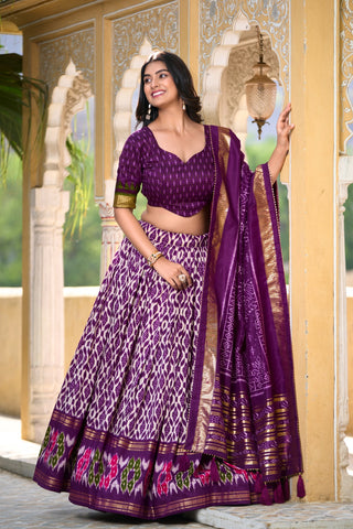 readymade purple lehenga choli