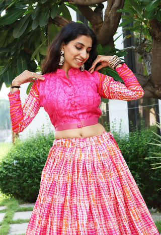 Pink color lehenga choli images