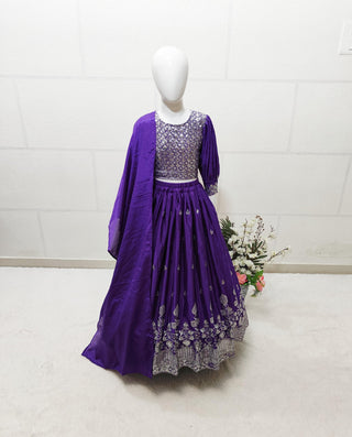 Purple lehenga for baby Girl
