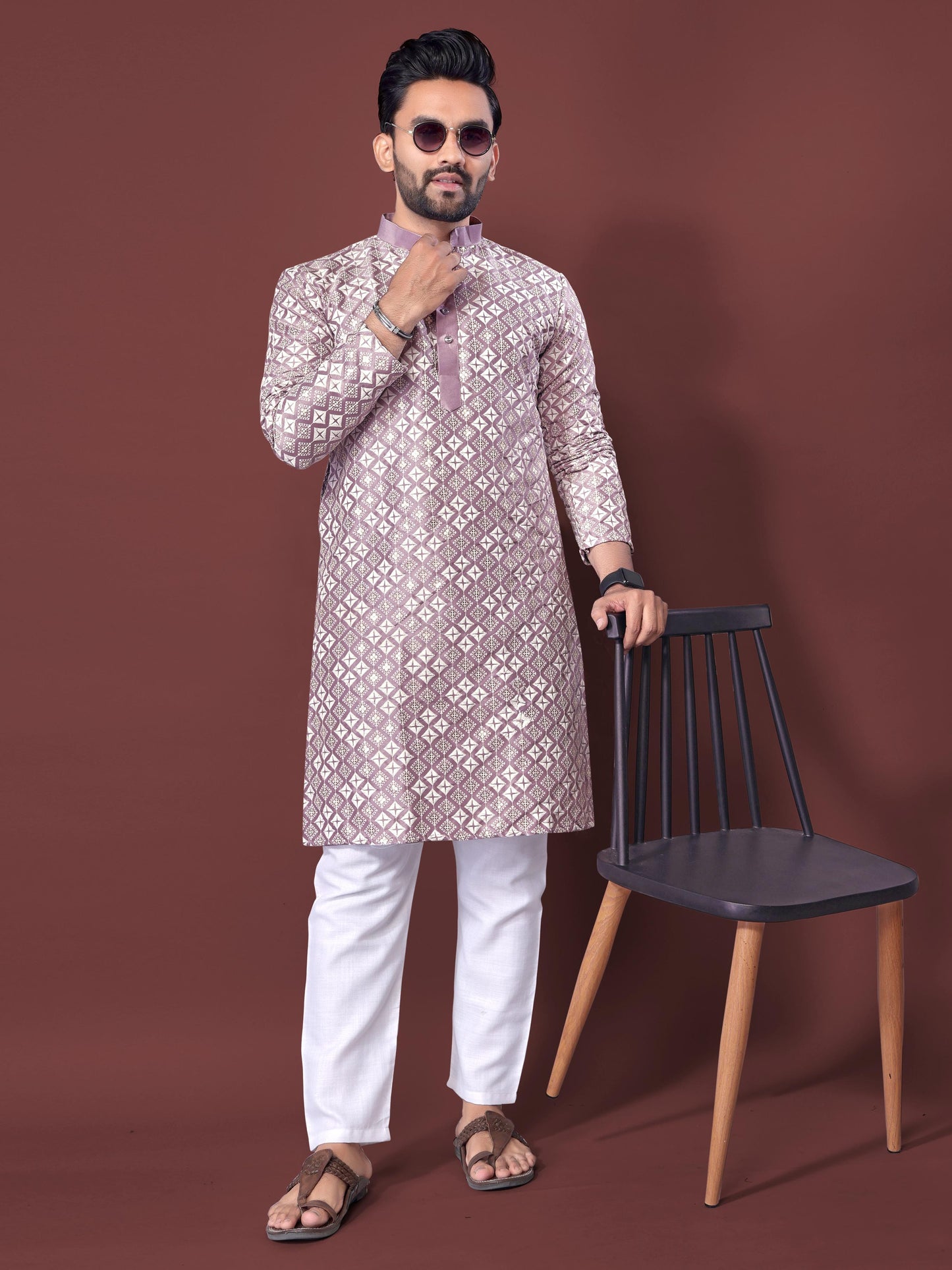 Light Pink Kurta for Men
