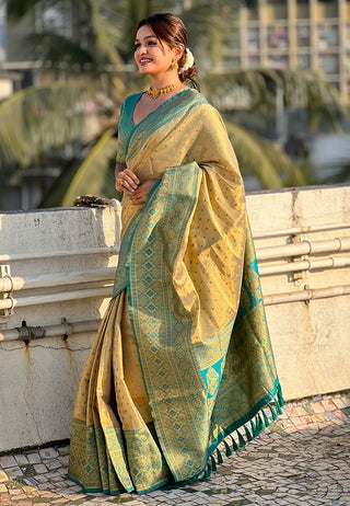 Beige tissue saree for women with price
