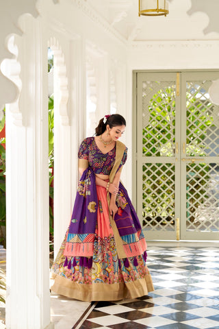 Peach Lehenga Bridal
