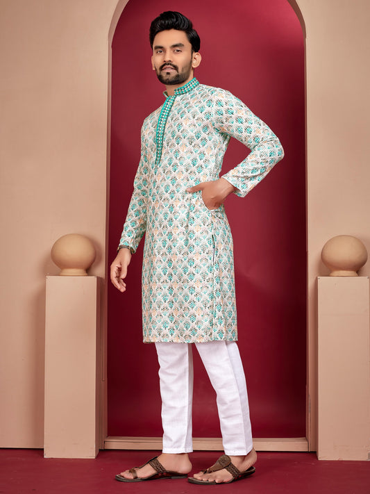Men's rayon kurta set