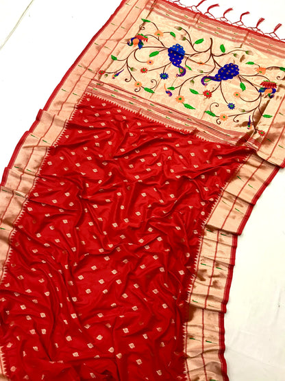 Blue color banarasi silk saree with blouse online