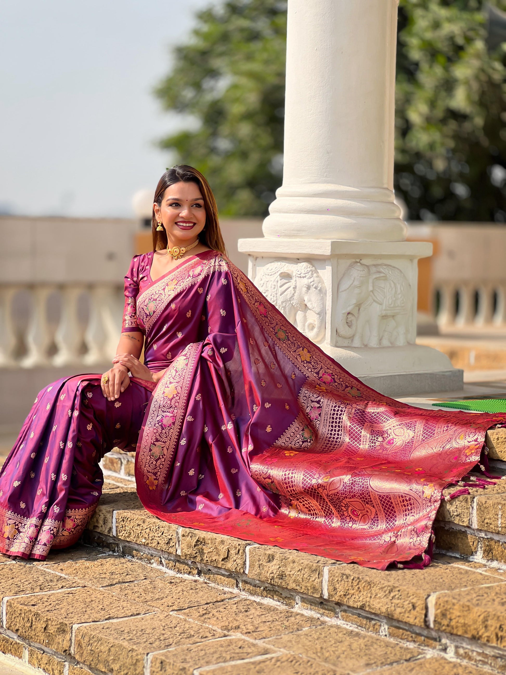 Banarasi Silk sarees for wedding with online
