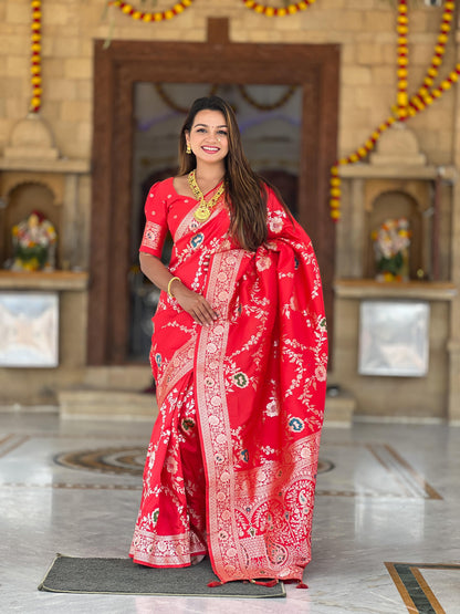 Pure banarasi silk sarees for women
