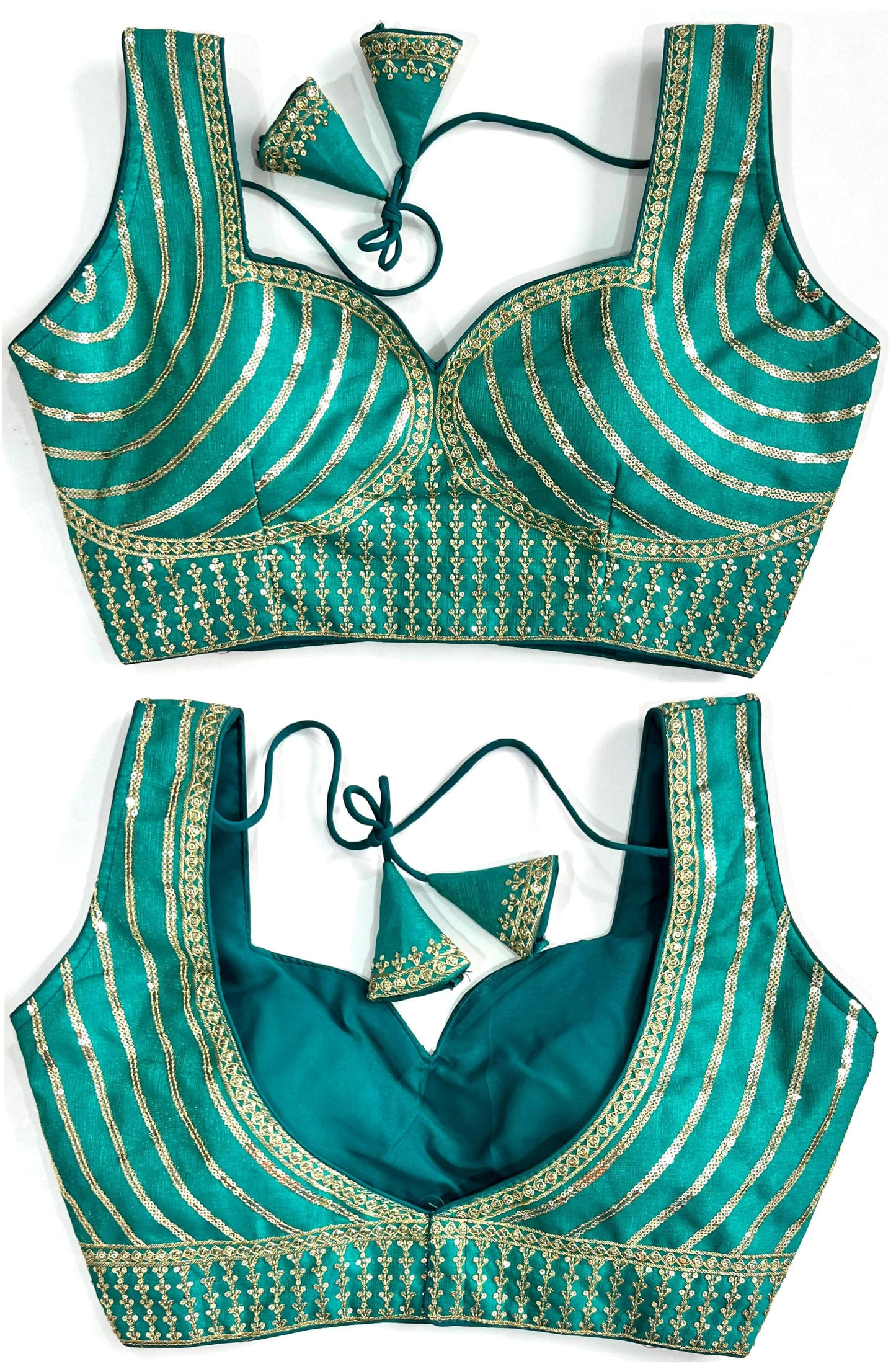 Rama color milan silk blouse design