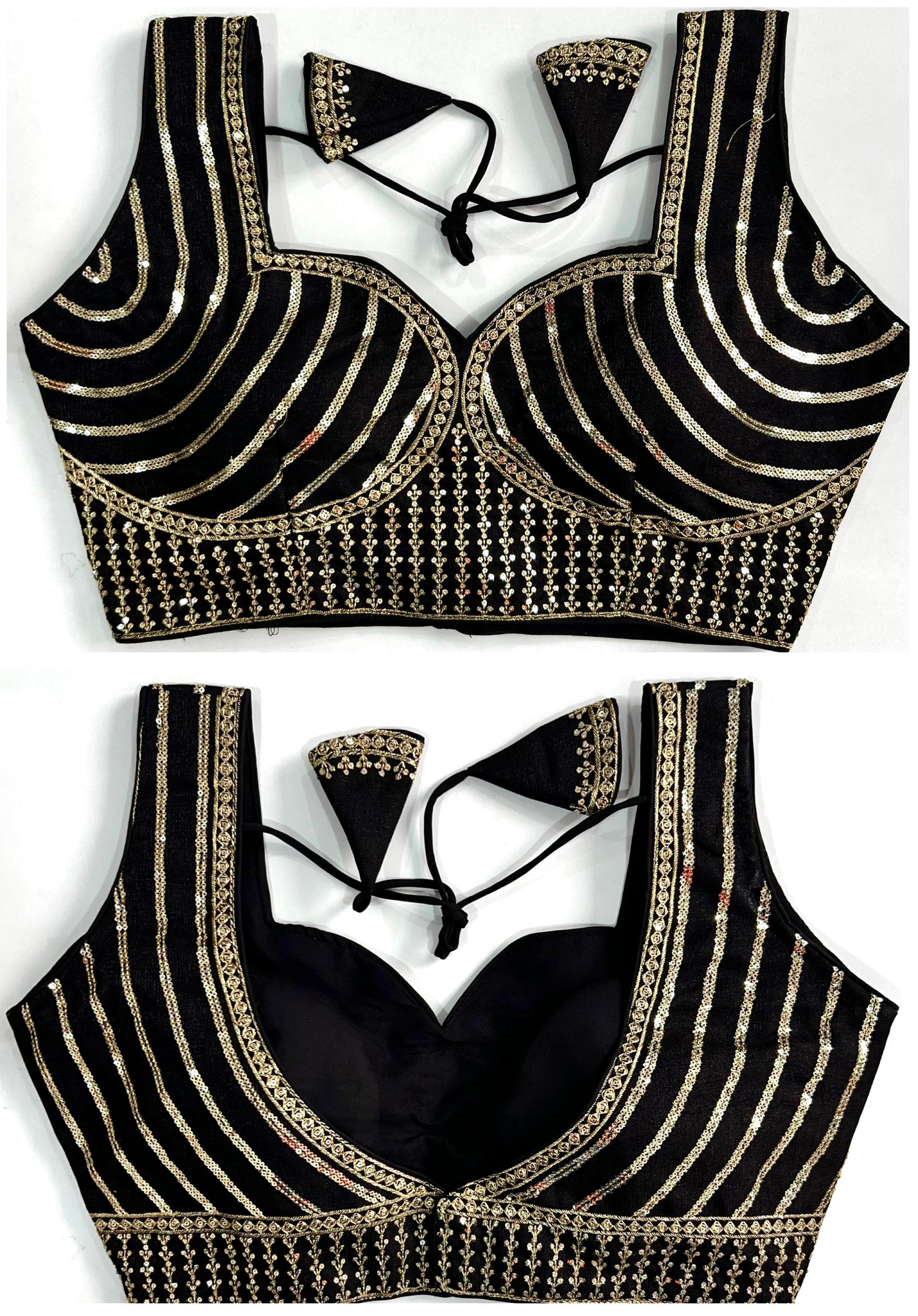 Black color milan silk blouse price