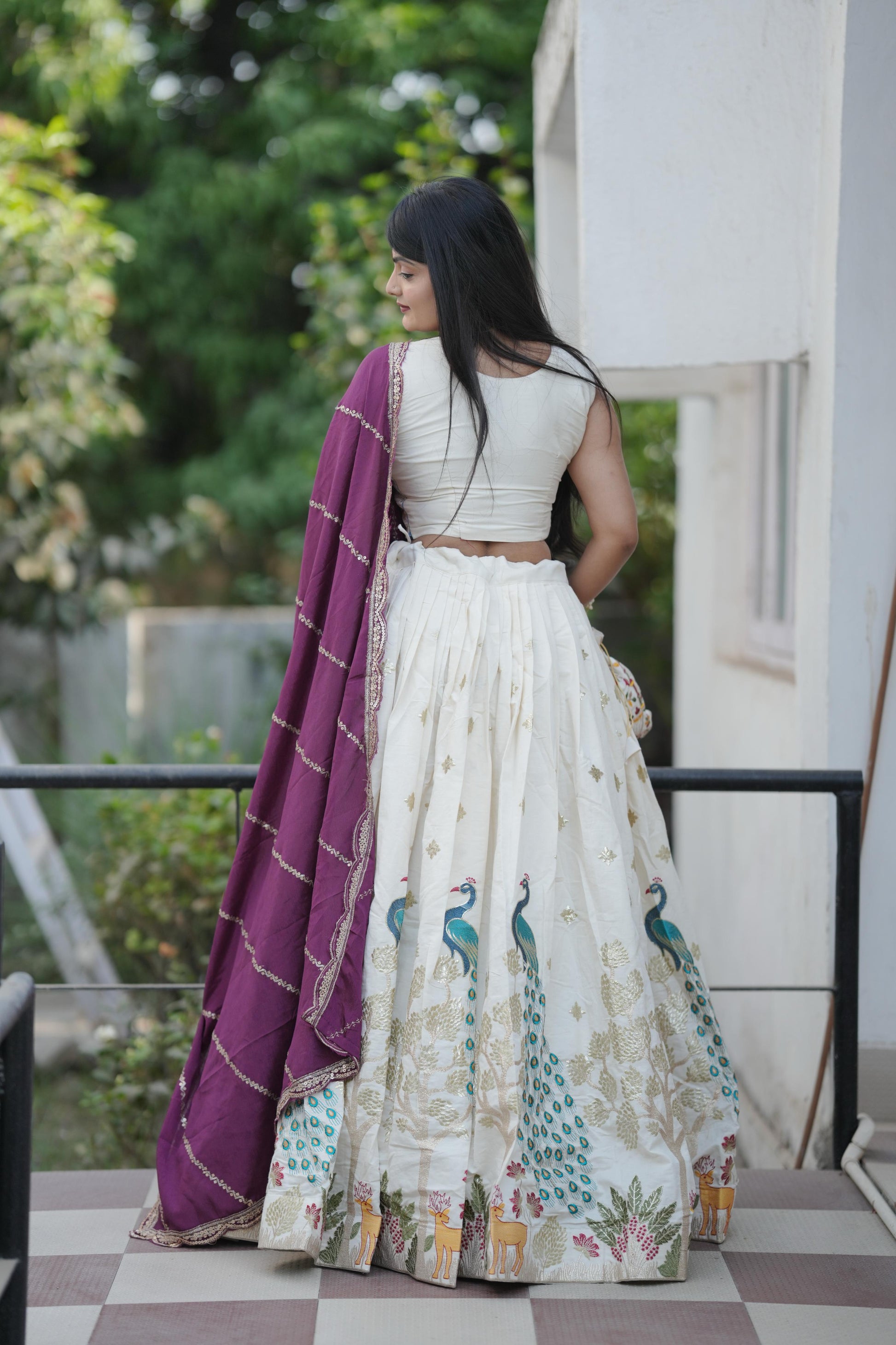 Wine color lehengas for women